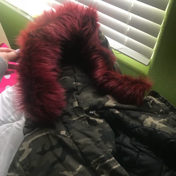 red fur hood